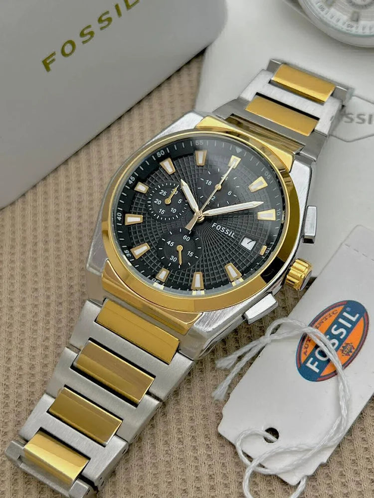 Fossil Chronograph Two-Tone Stainless Steel Watch