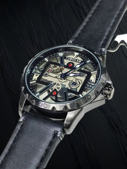 Tubular Skeleton Dial Automatic Watch